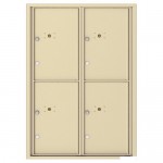 4 Parcel Doors Unit - 4C Wall Mount 12-High - 4C12D-4P 4 Parcel Doors Unit - 4C Wall Mount 12-High - 4C12D-4P