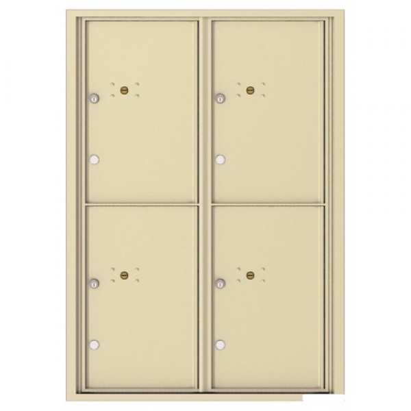 4 Parcel Doors Unit - 4C Wall Mount 12-High - 4C12D-4P 4 Parcel Doors Unit - 4C Wall Mount 12-High - 4C12D-4P