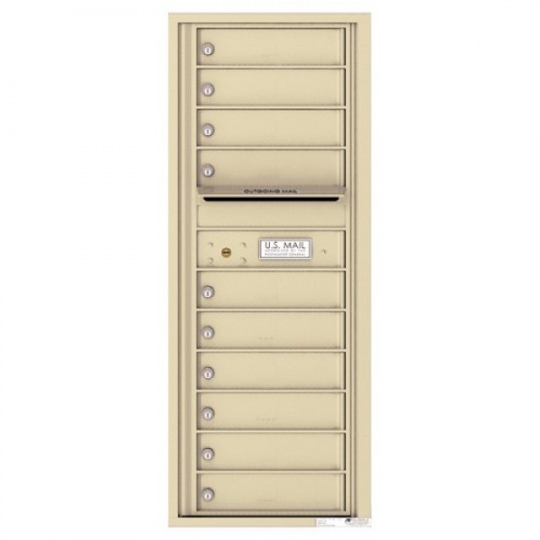 10 Tenant Doors with Outgoing Mail Compartment - 4C Wall Mount 12-High Mailboxes - 4C12S-10 10 Tenant Doors with Outgoing Mail Compartment - 4C Wall Mount 12-High Mailboxes - 4C12S-10