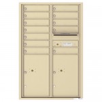 12 Tenant Doors with 2 Parcel Lockers and Outgoing Mail Compartment - 4C Wall Mount 13-High Mailboxes - 4C13D-12 12 Tenant Doors with 2 Parcel Lockers and Outgoing Mail Compartment - 4C Wall Mount 13-High Mailboxes - 4C13D-12