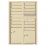 15 Tenant Doors with 2 Parcel Lockers and Outgoing Mail Compartment - 4C Wall Mount 13-High Mailboxes - 4C13D-15 15 Tenant Doors with 2 Parcel Lockers and Outgoing Mail Compartment - 4C Wall Mount 13-High Mailboxes - 4C13D-15