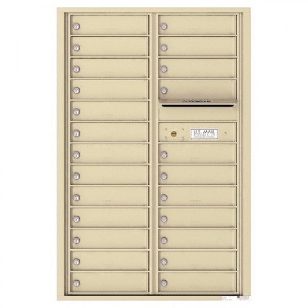 24 Tenant Doors and Outgoing Mail Compartment - 4C Wall Mount 13-High Mailboxes - 4C13D-24 24 Tenant Doors and Outgoing Mail Compartment - 4C Wall Mount 13-High Mailboxes - 4C13D-24