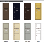 3 Oversized Tenant Doors with 1 Parcel Locker and Outgoing Mail Compartment - 4C Wall Mount 13-High Mailboxes - 4C13S-03 3 Oversized Tenant Doors with 1 Parcel Locker and Outgoing Mail Compartment - 4C Wall Mount 13-High Mailboxes - 4C13S-03