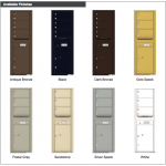 3 Oversized Tenant Doors with 1 Parcel Locker and Outgoing Mail Compartment - 4C Wall Mount 14-High Mailboxes - 4C14S-03 3 Oversized Tenant Doors with 1 Parcel Locker and Outgoing Mail Compartment - 4C Wall Mount 14-High Mailboxes - 4C14S-03