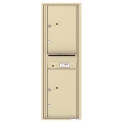 2 Parcel Doors with 1 Outgoing Mail Compartment Unit - 4C Wall Mount 14-High - 4C14S-2P