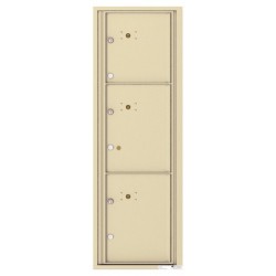 3 Parcel Doors Unit - 4C Wall Mount 14-High - 4C14S-3P