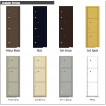 3 Parcel Doors Unit - 4C Wall Mount 14-High - 4C14S-3P 3 Parcel Doors Unit - 4C Wall Mount 14-High - 4C14S-3P