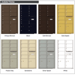 9 Oversized Tenant Doors with 2 Parcel Lockers and Outgoing Mail Compartment - 4C Wall Mount 15-High Mailboxes - 4C15D-09 9 Oversized Tenant Doors with 2 Parcel Lockers and Outgoing Mail Compartment - 4C Wall Mount 15-High Mailboxes - 4C15D-09