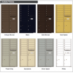 16 Tenant Doors with 2 Parcel Lockers and Outgoing Mail Compartment - 4C Wall Mount 15-High Mailboxes - 4C15D-16 16 Tenant Doors with 2 Parcel Lockers and Outgoing Mail Compartment - 4C Wall Mount 15-High Mailboxes - 4C15D-16