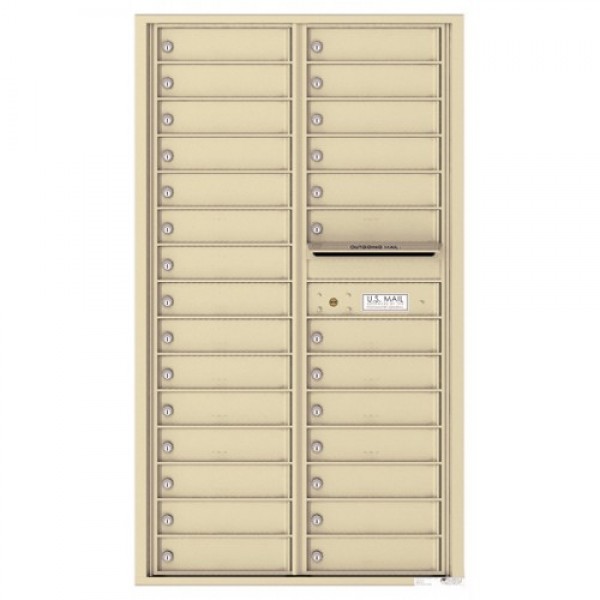 28 Tenant Doors and Outgoing Mail Compartment - 4C Wall Mount 15-High Mailboxes - 4C15D-28 28 Tenant Doors and Outgoing Mail Compartment - 4C Wall Mount 15-High Mailboxes - 4C15D-28