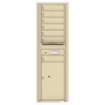 7 Tenant Doors with 1 Parcel Locker and Outgoing Mail Compartment - 4C Wall Mount 15-High Mailboxes - 4C15S-07
