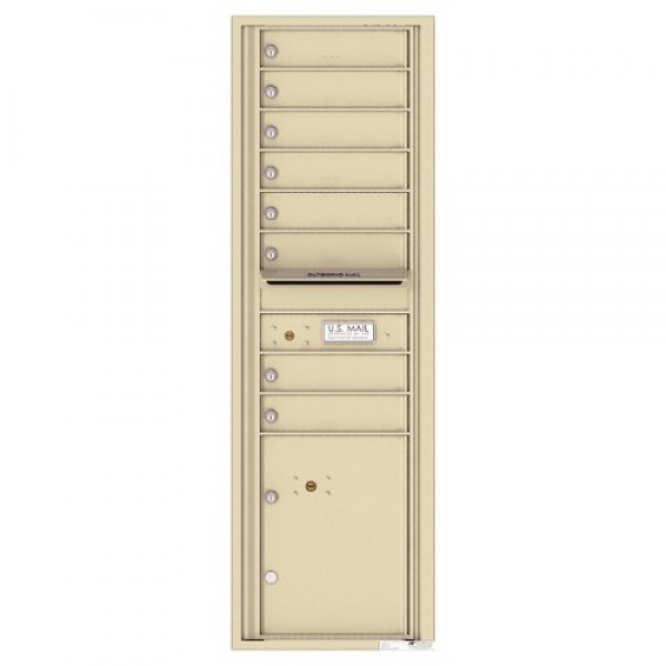 8 Tenant Doors with 1 Parcel Locker and Outgoing Mail Compartment - 4C Wall Mount 15-High Mailboxes - 4C15S-08 8 Tenant Doors with 1 Parcel Locker and Outgoing Mail Compartment - 4C Wall Mount 15-High Mailboxes - 4C15S-08