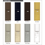 8 Tenant Doors with 1 Parcel Locker and Outgoing Mail Compartment - 4C Wall Mount 15-High Mailboxes - 4C15S-08 8 Tenant Doors with 1 Parcel Locker and Outgoing Mail Compartment - 4C Wall Mount 15-High Mailboxes - 4C15S-08