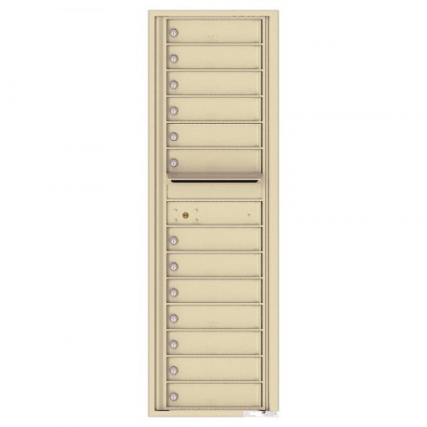 13 Tenant Doors with Outgoing Mail Compartment - 4C Wall Mount 15-High Mailboxes - 4C15S-13 13 Tenant Doors with Outgoing Mail Compartment - 4C Wall Mount 15-High Mailboxes - 4C15S-13