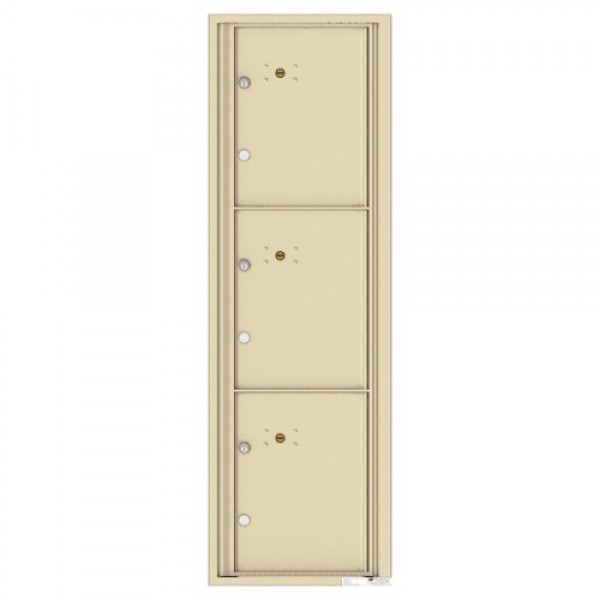 3 Parcel Doors Unit - 4C Wall Mount 15-High - 4C15S-3P 3 Parcel Doors Unit - 4C Wall Mount 15-High - 4C15S-3P