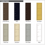 3 Parcel Doors Unit - 4C Wall Mount Max Height - 4C16S-3P 3 Parcel Doors Unit - 4C Wall Mount Max Height - 4C16S-3P