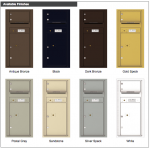 1 Over-Sized Tenant Door with 1 Parcel Locker and Outgoing Mail Compartment - 4C Wall Mount ADA Max Height Mailboxes - 4CADS-01 1 Over-Sized Tenant Door with 1 Parcel Locker and Outgoing Mail Compartment - 4C Wall Mount ADA Max Height Mailboxes - 4CADS-01