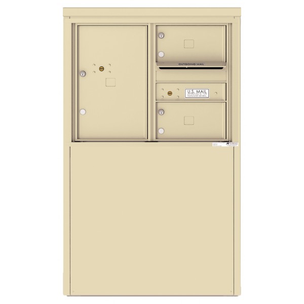 2 Tenant Doors with 1 Parcel Locker and Outgoing Mail Compartment - 4C Depot Mailbox Module - 4C06D-02-D 2 Tenant Doors with 1 Parcel Locker and Outgoing Mail Compartment - 4C Depot Mailbox Module - 4C06D-02-D