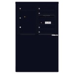 5 Tenant Doors with 1 Parcel Locker and Outgoing Mail Compartment - 4C Depot Mailbox Module - 4C06D-05-D