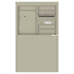 5 Tenant Doors with 1 Parcel Locker and Outgoing Mail Compartment - 4C Depot Mailbox Module - 4C06D-05-D