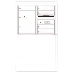 5 Tenant Doors with 1 Parcel Locker and Outgoing Mail Compartment - 4C Depot Mailbox Module - 4C06D-05-D