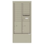 16 Tenant Doors with 2 Parcel Lockers and Outgoing Mail Compartment - 4C Depot Mailbox Module - 4C15D-16-D 16 Tenant Doors with 2 Parcel Lockers and Outgoing Mail Compartment - 4C Depot Mailbox Module - 4C15D-16-D