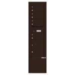 4 Tenant Doors with 1 Parcel Locker and Outgoing Mail Compartment - 4C Depot Mailbox Module - 4C15S-04-D 4 Tenant Doors with 1 Parcel Locker and Outgoing Mail Compartment - 4C Depot Mailbox Module - 4C15S-04-D