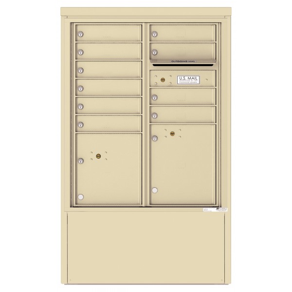 10 Tenant Doors with 2 Parcel Lockers and Outgoing Mail Compartment - 4C Depot Mailbox Module - 4CADD-10-D 10 Tenant Doors with 2 Parcel Lockers and Outgoing Mail Compartment - 4C Depot Mailbox Module - 4CADD-10-D