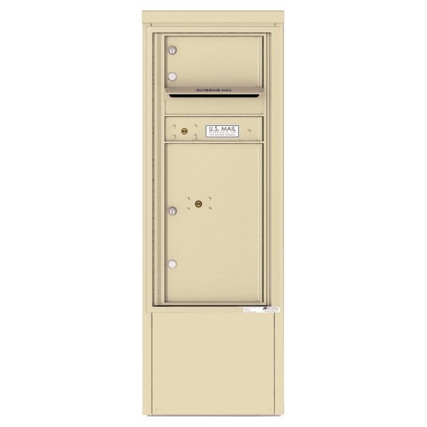 1 Tenant Door with 1 Parcel Locker and Outgoing Mail Compartment - 4C Depot Mailbox Module - 4CADS-01-D 1 Tenant Door with 1 Parcel Locker and Outgoing Mail Compartment - 4C Depot Mailbox Module - 4CADS-01-D
